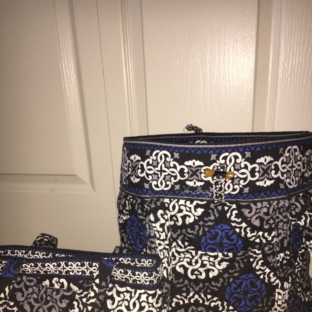 2 Vera Bradley Canterberry Cobalt Bags